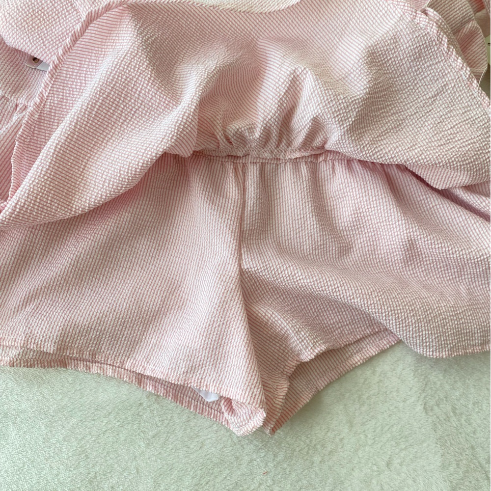 🆕 Francesca’s Sienna striped Wrap skort sz Large - Picture 10 of 16